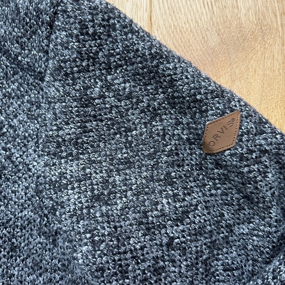 Orvis Men’s Brighton 1/4 Zip Sherpa Lined Sweater Pullover - L - Picture 11 of 13